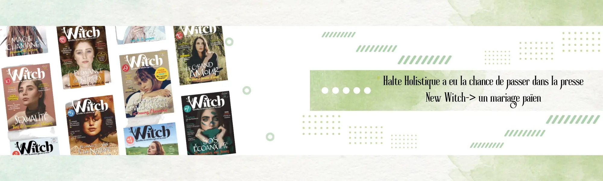 Halte holistique est passé sur New Witch magazine pour son mariage païen.